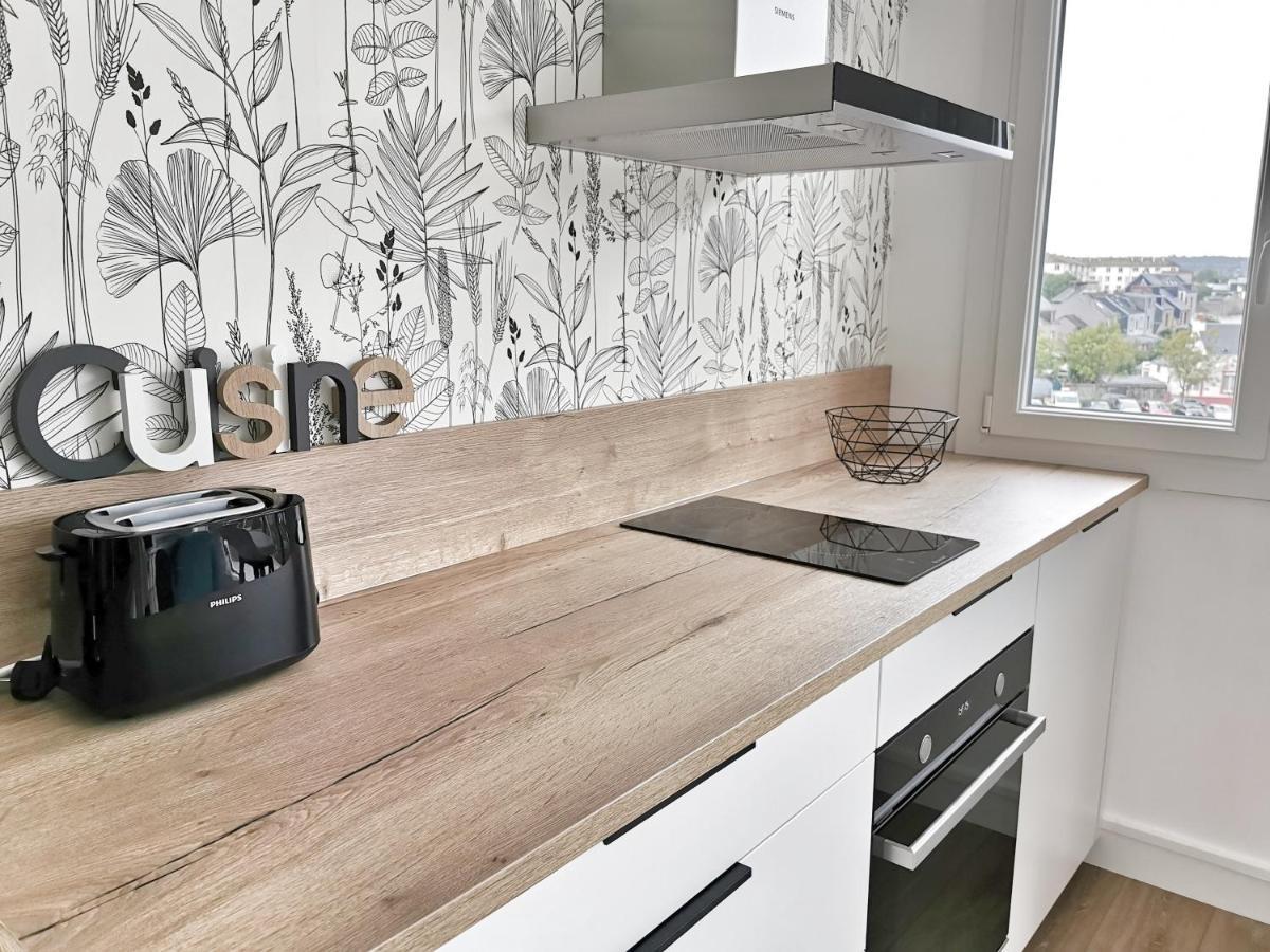 Appartement Lumineux Avec Balcon Et Parking Cherbourg-en-Cotentin Esterno foto